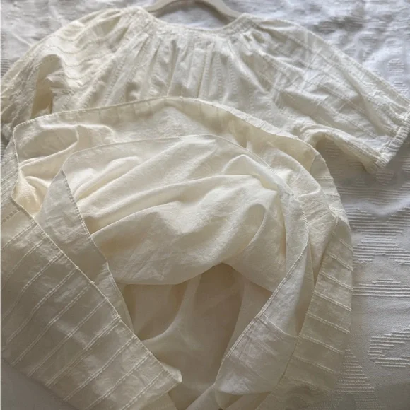 NWT Madewell Cream Dress Bubble Midi. New With Tag. Women’s Size Medium. - Picture 8 of 14